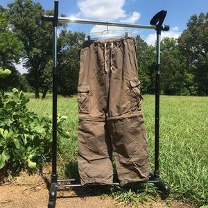 Vintage Abercrombie & Fitch Paratrooper Convertible Pants Sz L Made in KOREA